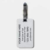 Aanpasbare Hockey Spelers Kickice Bagage Label (Achterkant verticaal)