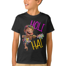 Aanpasbare "Holi Hai" Kleurrijke T-shirt voor Jong