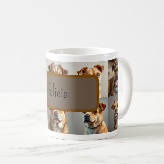 Aanpasbare Hond Koffiemok (Voorkant rechts)