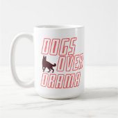 Aanpasbare Honden Boven Drama Koffiemok (Links)