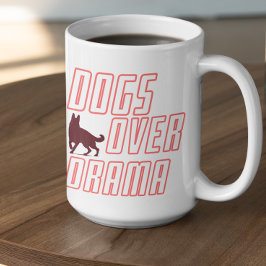 Aanpasbare Honden Boven Drama Koffiemok