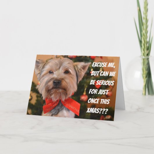 AANPASBARE HONDEN KERSTKAART KAART (Voorkant)