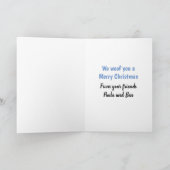 AANPASBARE HONDEN KERSTMIS SANTA KAART (Binnen)