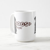 Aanpasbare HONDEN > Mensen Koffiemok (Voorkant links)