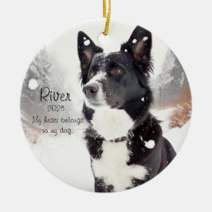 Aanpasbare hondenliefhebber Hartverwarmende honden Keramisch Ornament