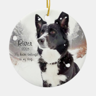 Aanpasbare hondenliefhebber Hartverwarmende honden Keramisch Ornament