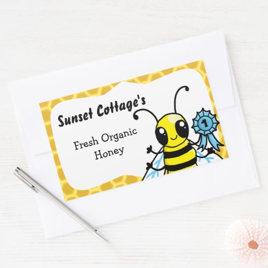Aanpasbare Honey jar Sticker (Envelop)