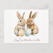 Aanpasbare 🐇Hoppige Pasen Optocht Feestdagenkaart (Voorkant)