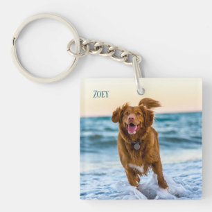 Aanpasbare huisdier fotocadeau huisdier ouders hon sleutelhanger