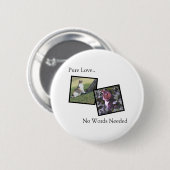Aanpasbare huisdier-speld ronde button 5,7 cm (Voorkant /achterkant)