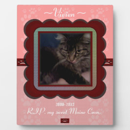 Aanpasbare huisdierherdenking fotoplaat