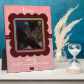 Aanpasbare huisdierherdenking fotoplaat (Zijkant)