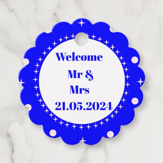 Aanpasbare huwelijksgunst Labels. Bedankjes Labels (Voorkant)