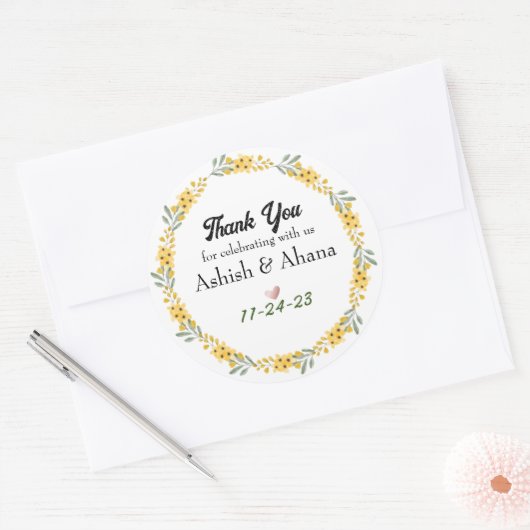 Aanpasbare huwelijksgunst stickers (Envelop)