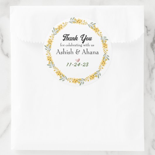 Aanpasbare huwelijksgunst stickers (Tas)