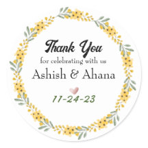 Aanpasbare huwelijksgunst stickers