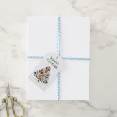 Aanpasbare Hygge Minimalistische Kerstmis Cadeaulabel (Met Touw)