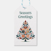 Aanpasbare Hygge Minimalistische Kerstmis Cadeaulabel (Voorkant)