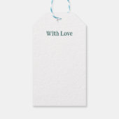 Aanpasbare Hygge Minimalistische Kerstmis Cadeaulabel (Achterkant)