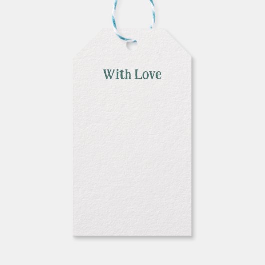 Aanpasbare Hygge Minimalistische Kerstmis Cadeaulabel (Achterkant)