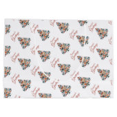 Aanpasbare Hygge Minimalistische Kerstmis Groot Cadeauzakje (Achterkant)