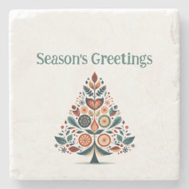 Aanpasbare Hygge Minimalistische Kerstmis Stenen Onderzetter