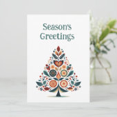 Aanpasbare Hygge Scandinavische minimalist Feestdagenkaart (Staand voorkant)