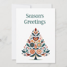 Aanpasbare Hygge Scandinavische minimalist Feestdagenkaart