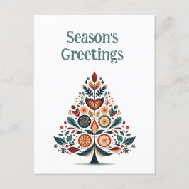 Aanpasbare Hygge Scandinavische minimalist Feestdagenkaart