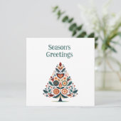 Aanpasbare Hygge Scandinavische minimalist Feestdagenkaart (Staand voorkant)