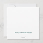 Aanpasbare Hygge Scandinavische minimalist Feestdagenkaart (Achterkant)