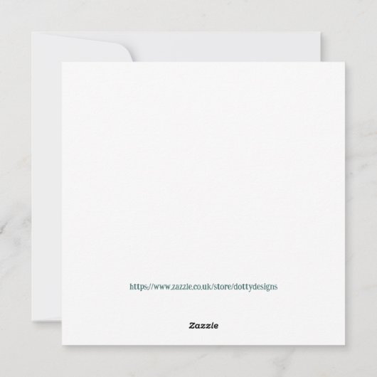 Aanpasbare Hygge Scandinavische minimalist Feestdagenkaart (Achterkant)