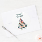 Aanpasbare Hygge Scandinavische minimalist Ronde Sticker (Envelop)
