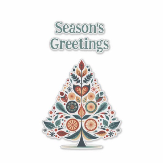 Aanpasbare Hygge Scandinavische minimalist Sticker (Voorkant)