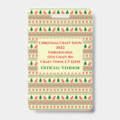 Aanpasbare identiteitsbadge voor feestdagen voor v badge (Achterkant)