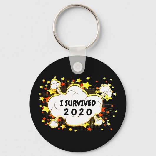 Aanpasbare Ik overleefde explosie in kleur uit 20x Sleutelhanger (Voorkant)