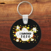 Aanpasbare Ik overleefde explosie in kleur uit 20x Sleutelhanger (Voorkant)