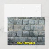 Aanpasbare Inca muur Briefkaart (Voorkant / Achterkant)