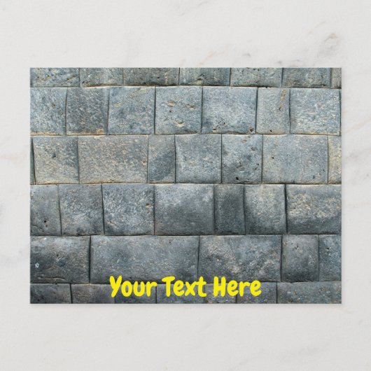 Aanpasbare Inca muur Briefkaart (Voorkant)