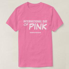Aanpasbare Internationale Roze Dag T-shirt