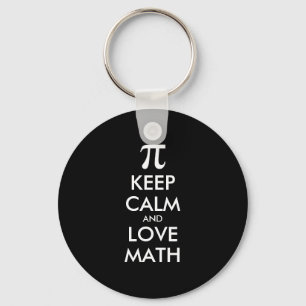 Aanpasbare internetmeme KEEP CALM en HOU VAN WISKU Sleutelhanger