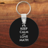 Aanpasbare internetmeme KEEP CALM en HOU VAN WISKU Sleutelhanger (Voorkant)
