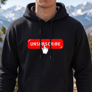 Aanpasbare introvert humor - Uitschrijfknop Hoodie