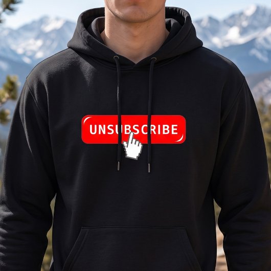 Aanpasbare introvert humor - Uitschrijfknop Hoodie