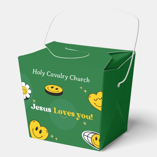 Aanpasbare Jezus Houdt van Jou Favoriet Box Bedankdoosjes (Voorkant)