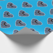 Aanpasbare John Coe Orca Moordwalvis Blauw Cadeaupapier (Hoek)