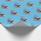 Aanpasbare John Coe Orka Moordwalvis Blauw Cadeaupapier (Hoek)