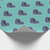 Aanpasbare John Coe Orka Moordwalvis Teal Cadeaupapier (Hoek)