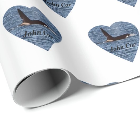 Aanpasbare John Coe Orka Moordwalvis Witte Verpakk Cadeaupapier (Rol Hoek)