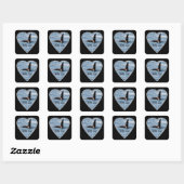 Aanpasbare John Coe Orka Zwaardwalvis Vierkante Sticker (Vel)